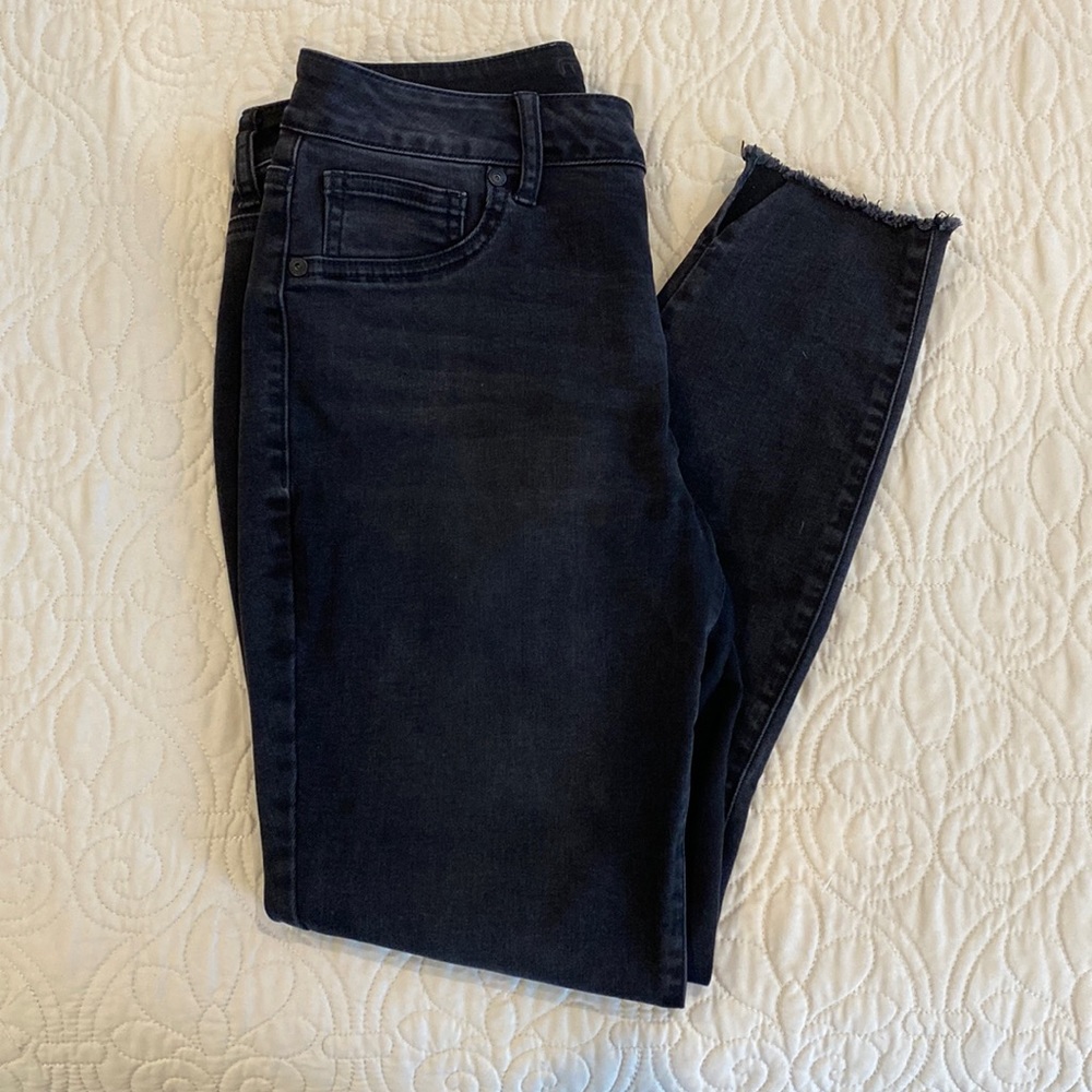 Raw Hem, High-Rise Maurice’s Black Jegging